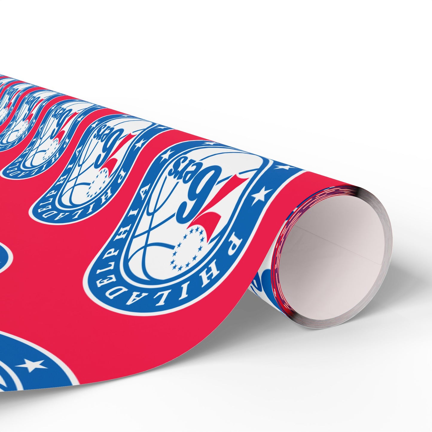 Philadelphia 76ers NBA Holiday Gift Wrapping Paper