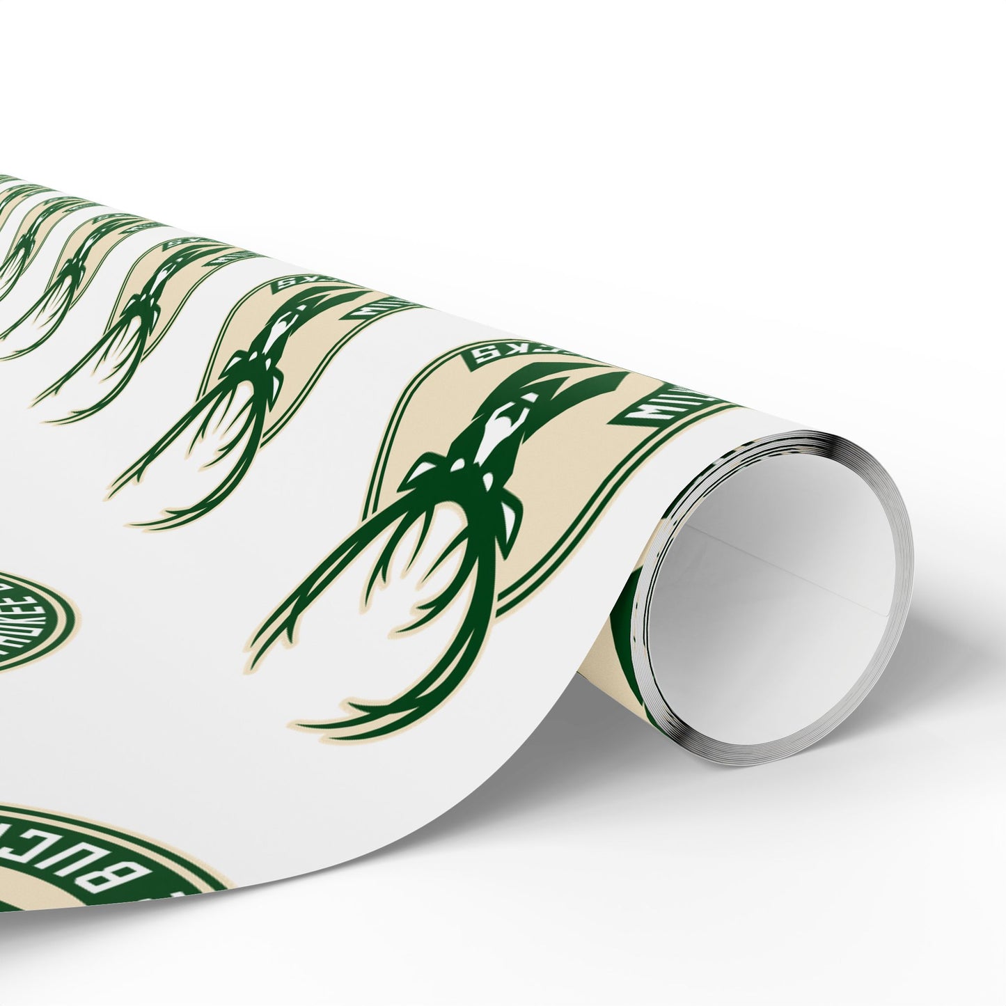 Milwaukee Bucks NBA Holiday Gift Wrapping Paper
