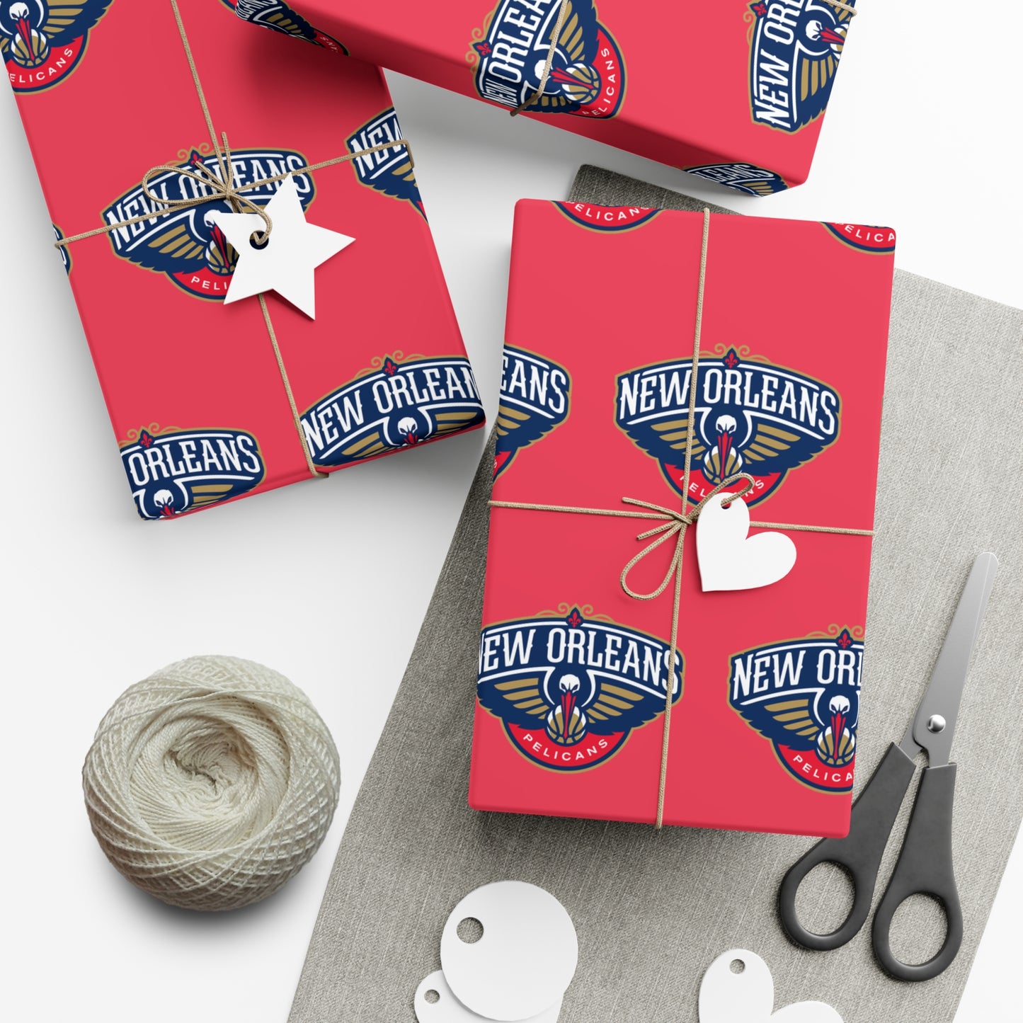 New Orleans Pelicans NBA Holiday Gift Wrapping Paper
