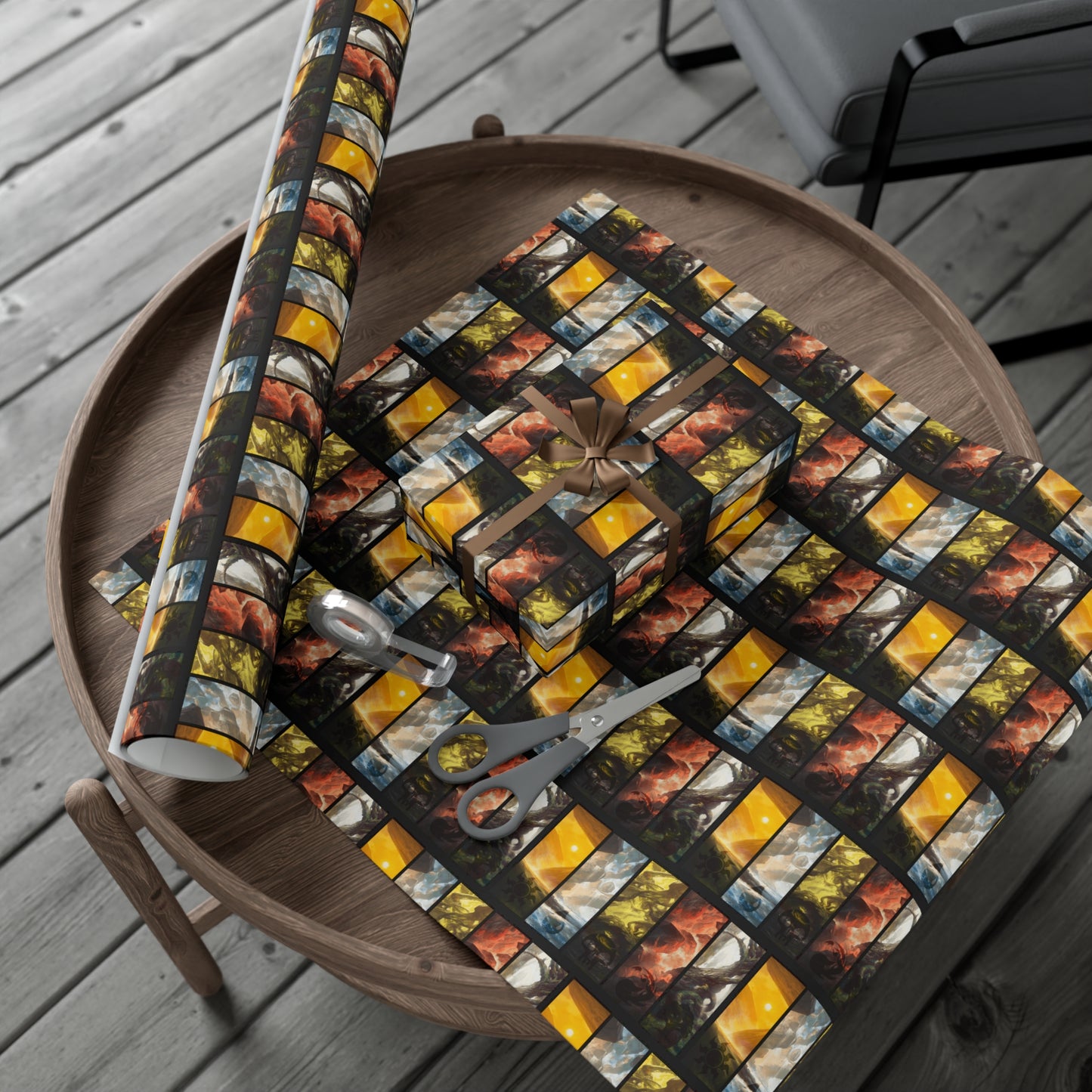 Magic: The Gathering Colors Holiday Gift Wrap Holiday Paper