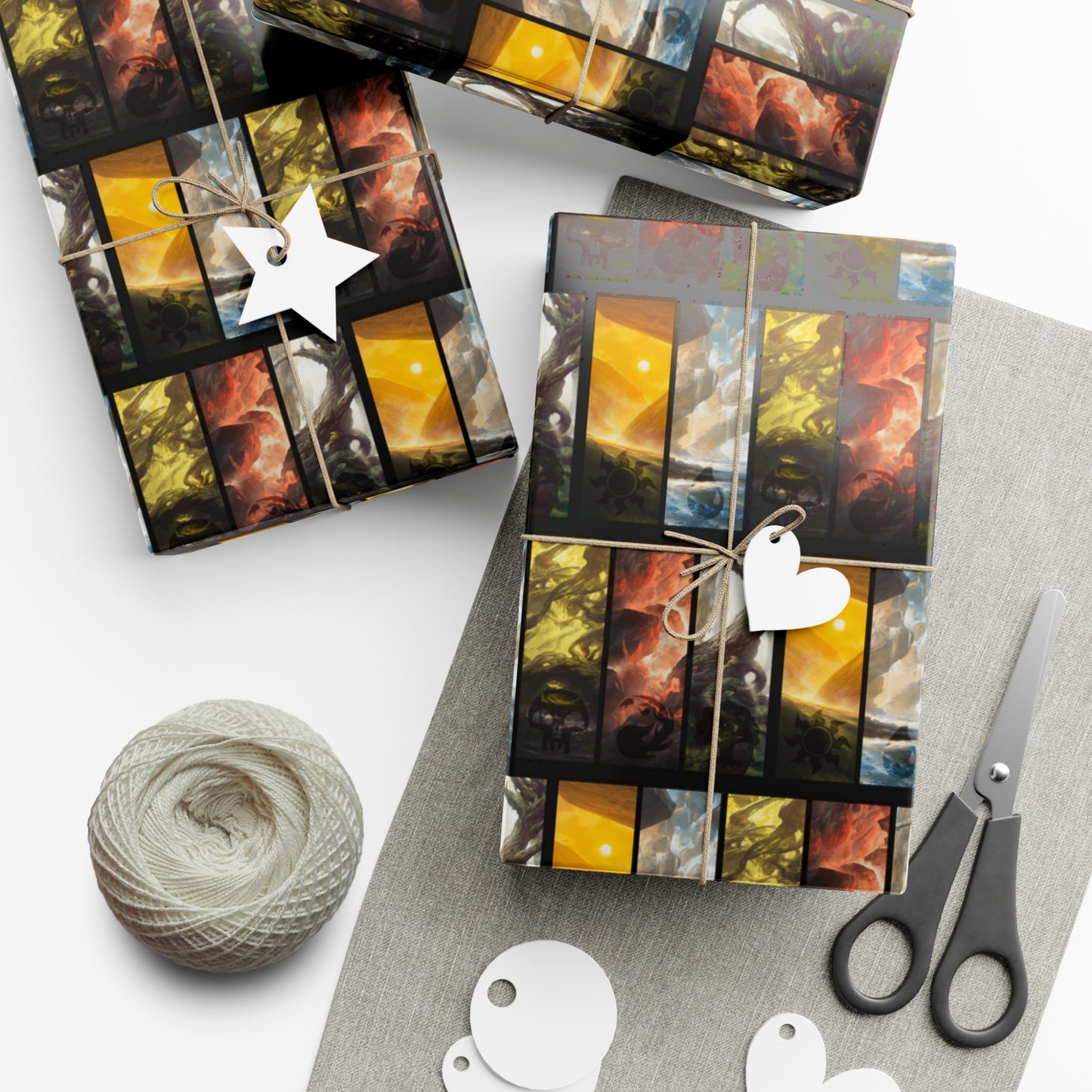 Magic: The Gathering Colors Holiday Gift Wrap Holiday Paper