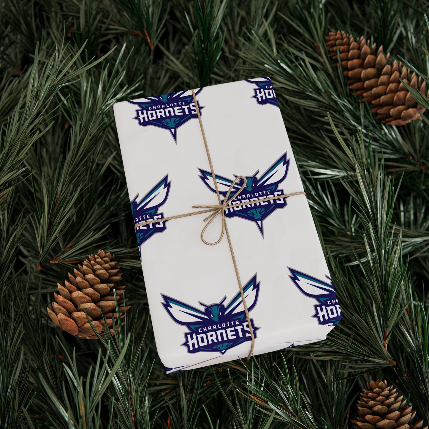 Charlotte Hornets NBA Holiday Gift Wrapping Paper
