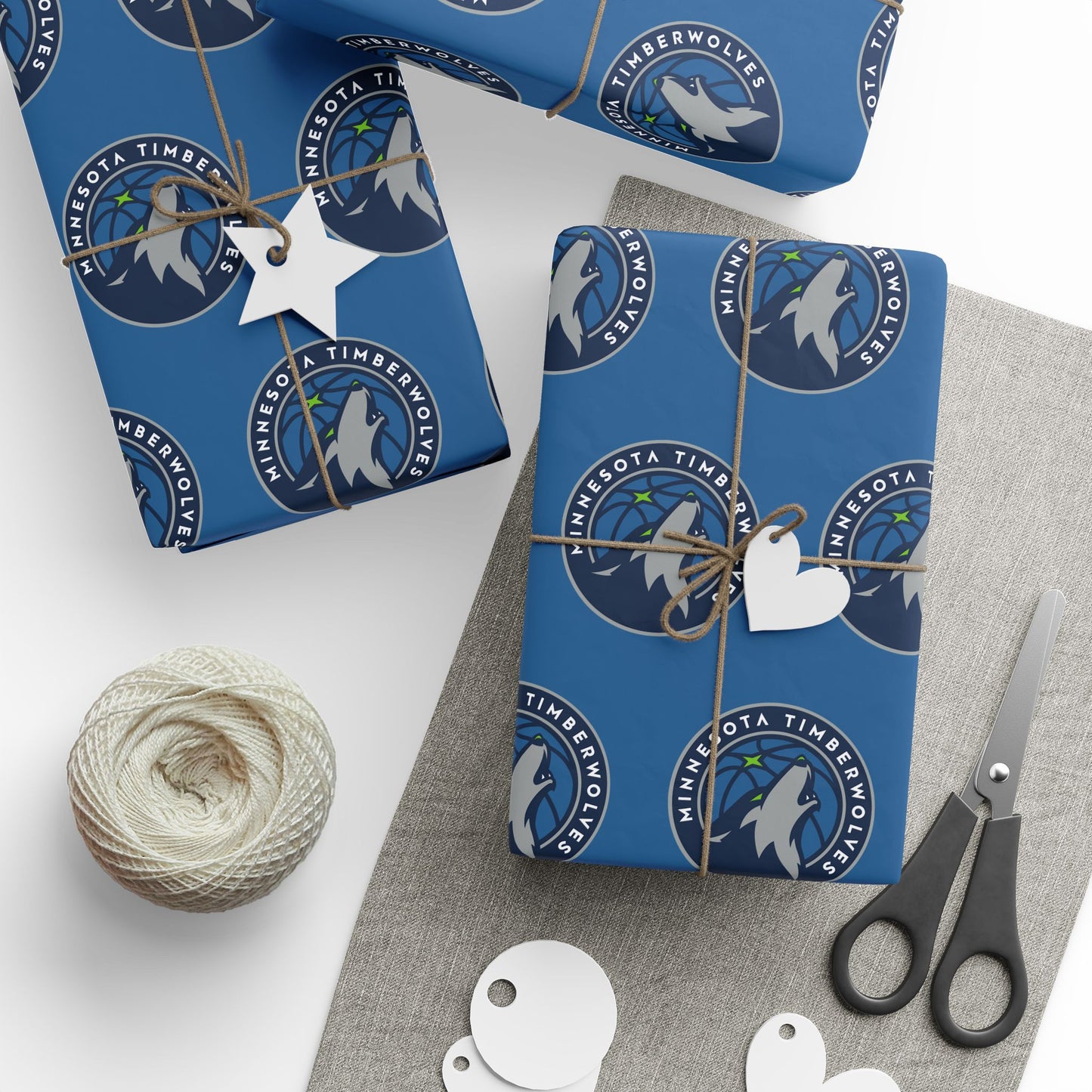 Minnesota Timberwolves NBA Holiday Gift Wrapping Paper
