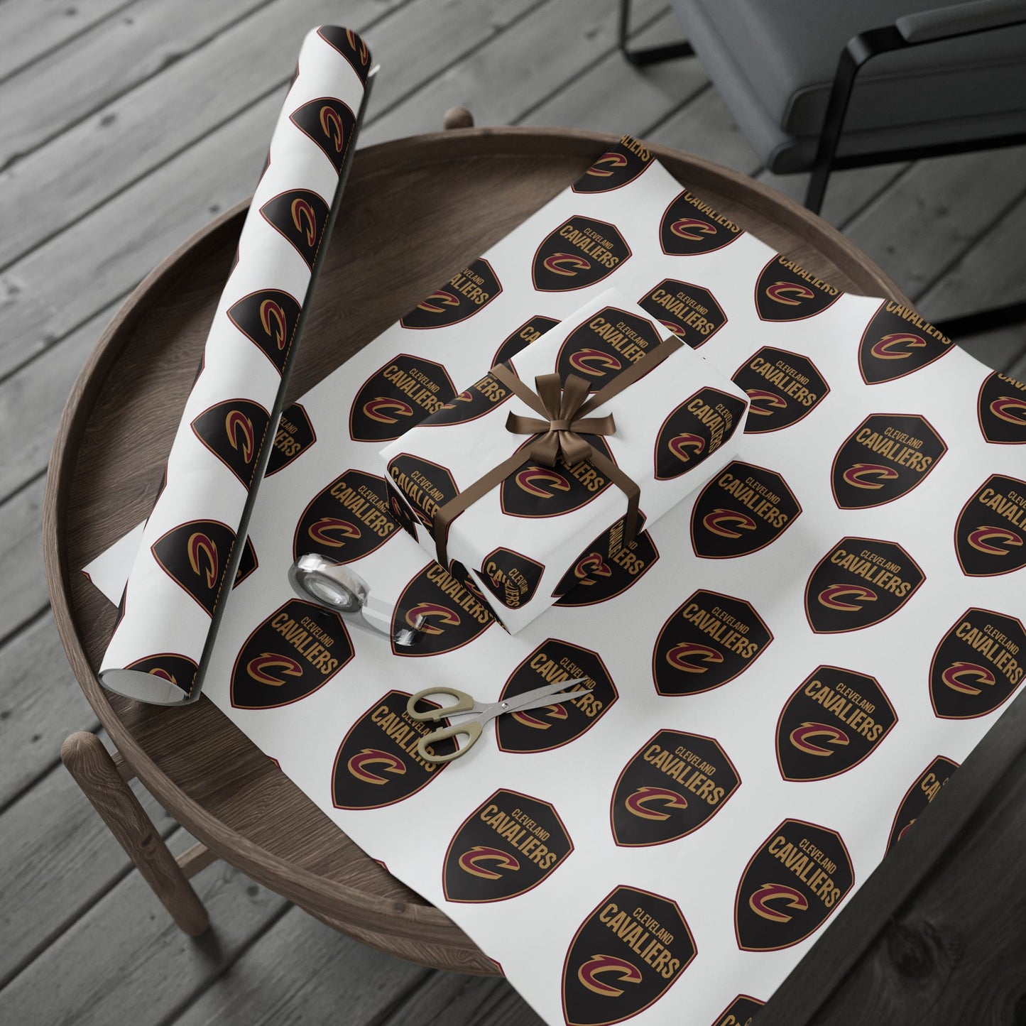 Cleveland Cavaliers NBA Holiday Gift Wrapping Paper