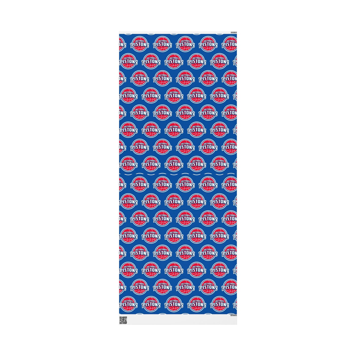Detroit Pistons NBA Holiday Gift Wrapping Paper