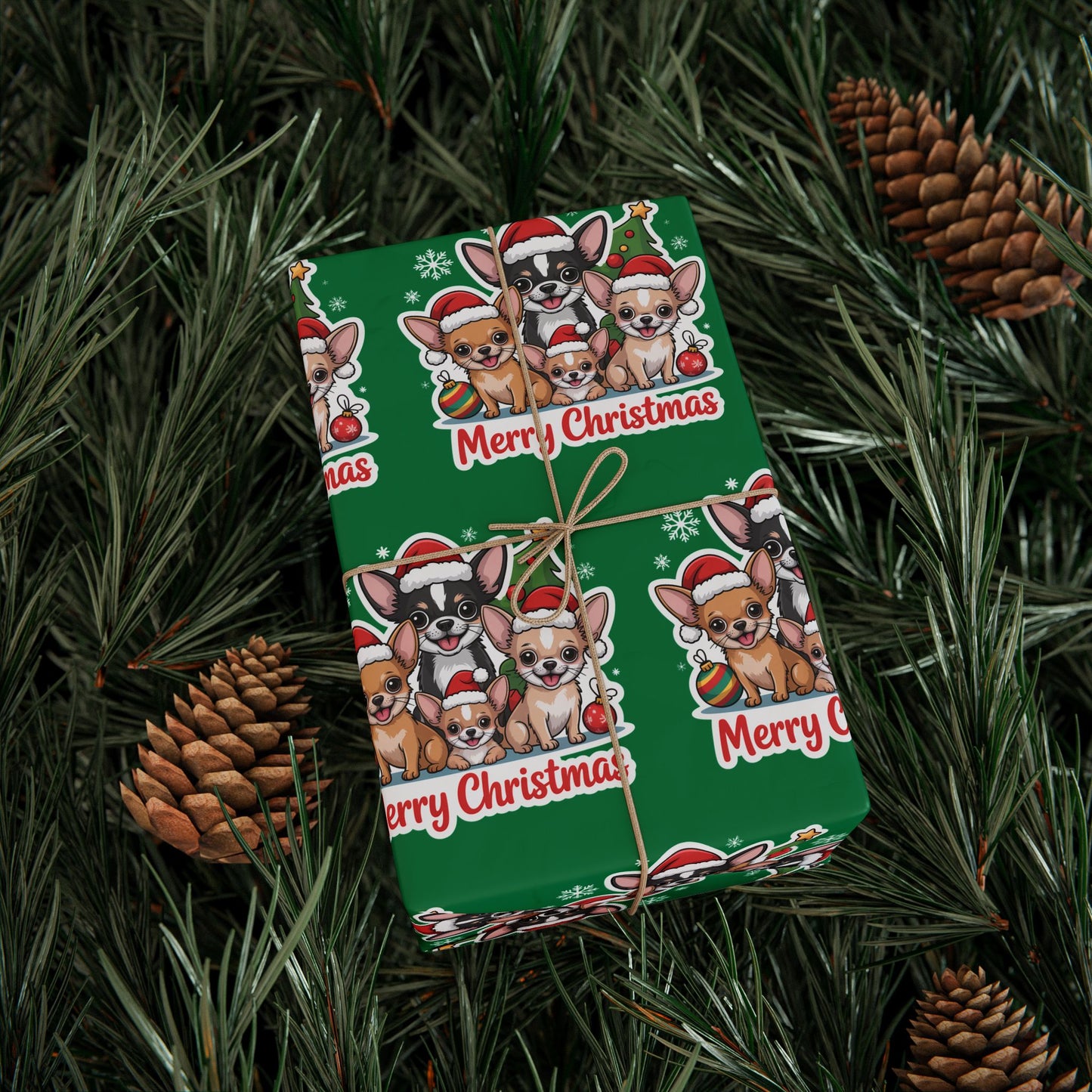 Chihuahua Merry Christmas Wrapping Paper