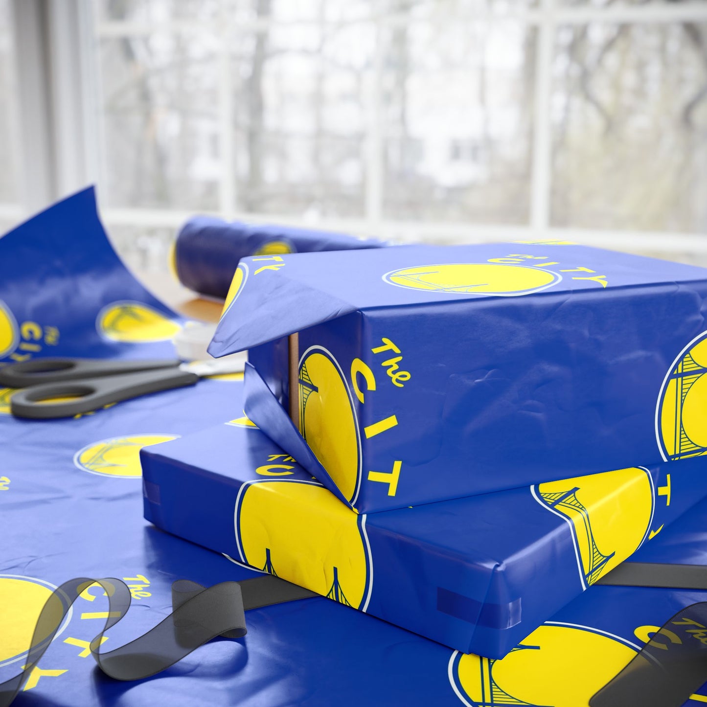 Golden State Warriors The CITY NBA Gift Wrapping Paper