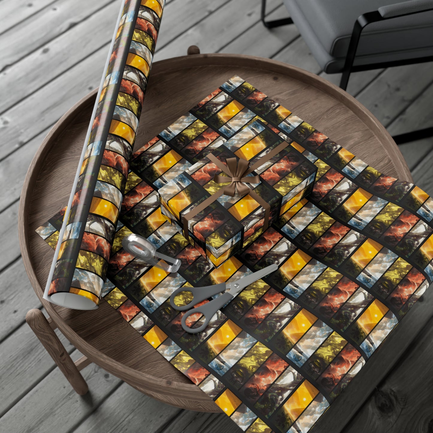 Magic: The Gathering Colors Holiday Gift Wrap Holiday Paper
