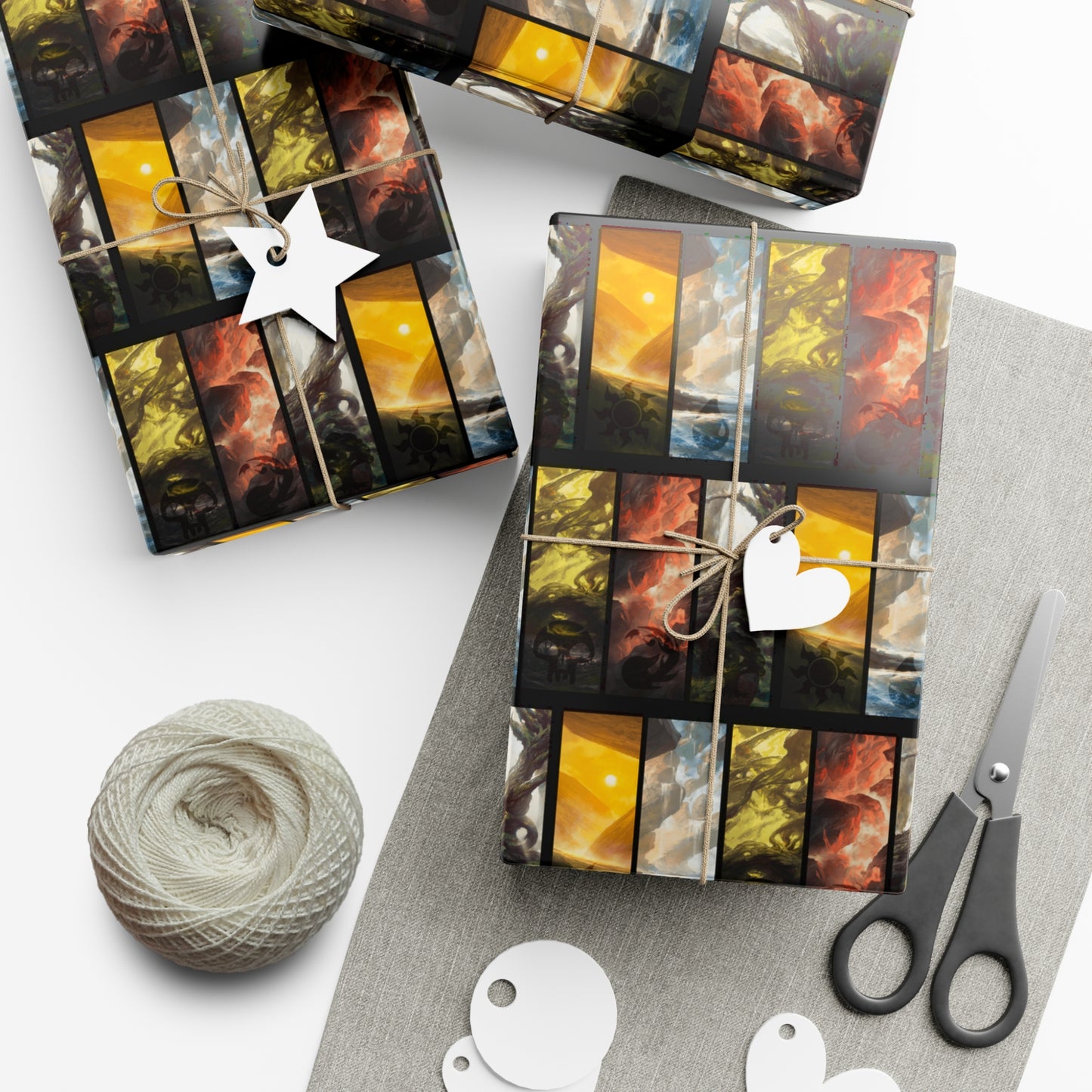 Magic: The Gathering Colors Holiday Gift Wrap Holiday Paper