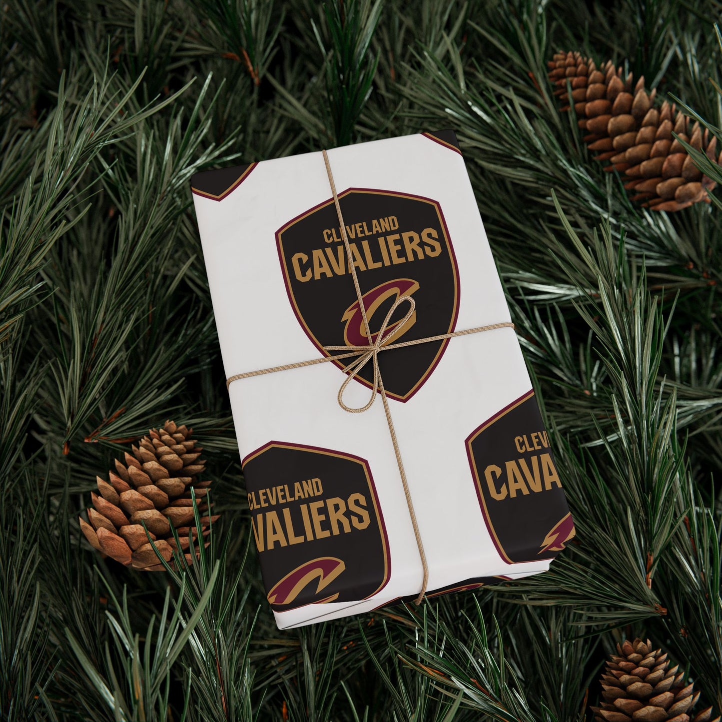 Cleveland Cavaliers NBA Holiday Gift Wrapping Paper