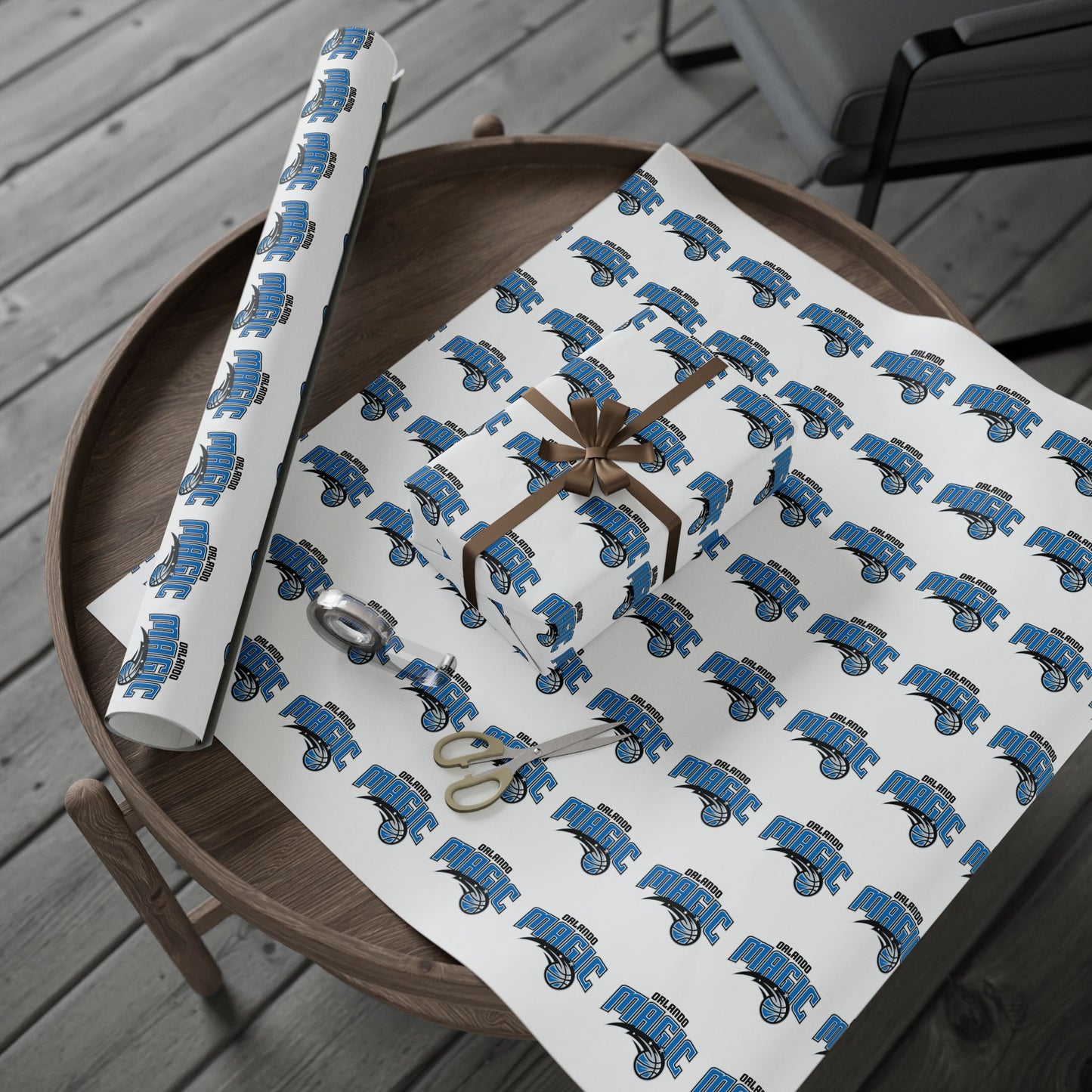 Orlando Magic NBA Holiday Gift Wrapping Paper