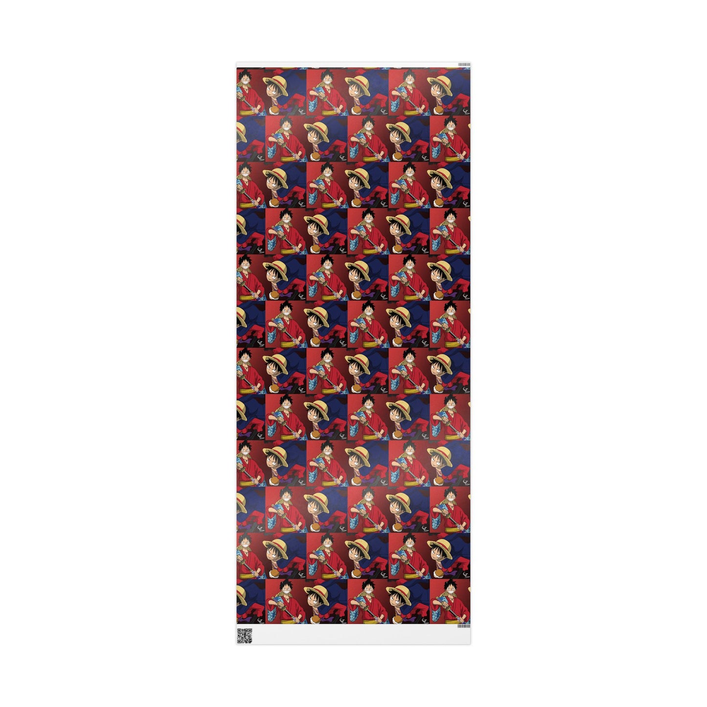 Monkey Luffy Red and Blue Gift Wrapping Papers