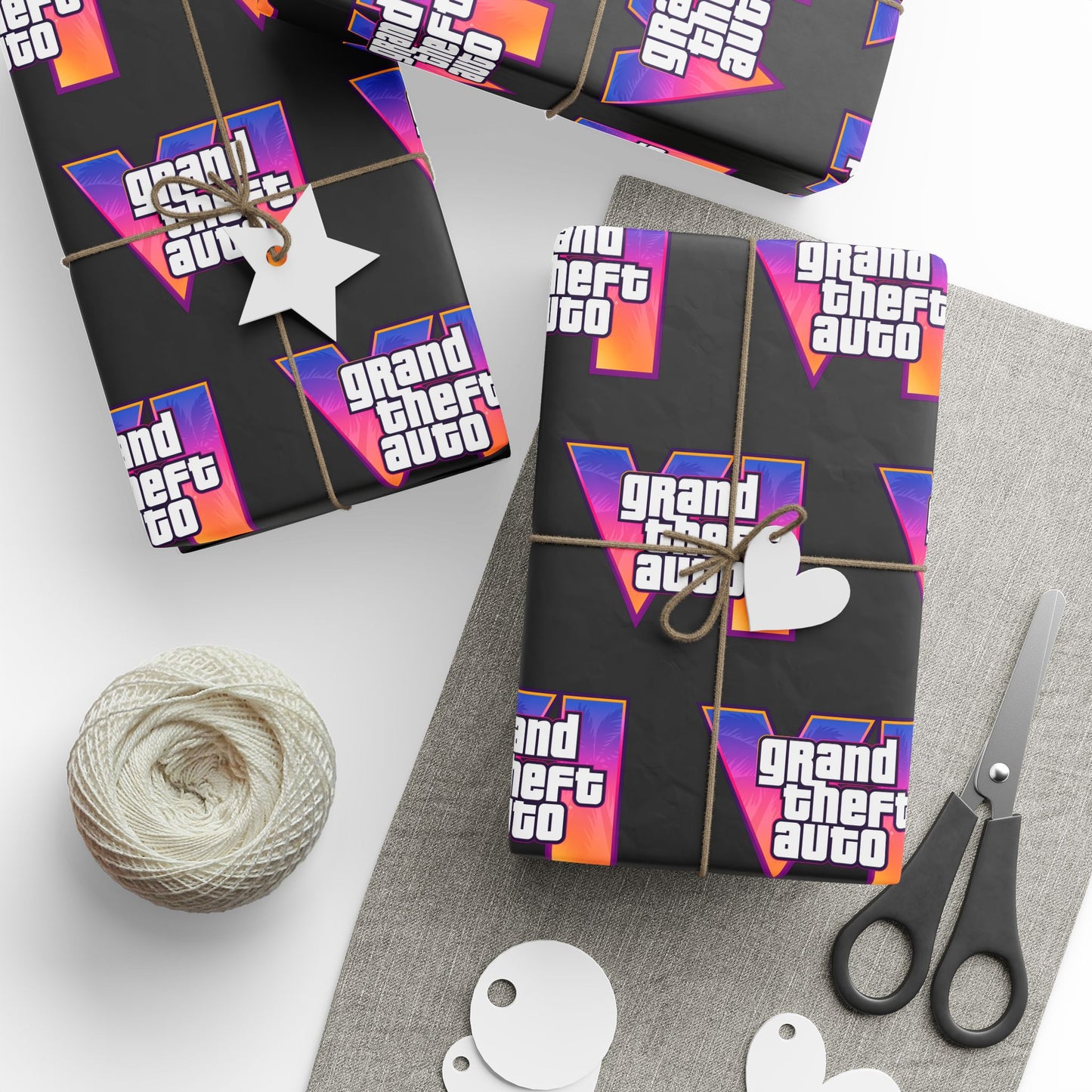 GTA VI 6 PS Game Gift Wrapping Paper