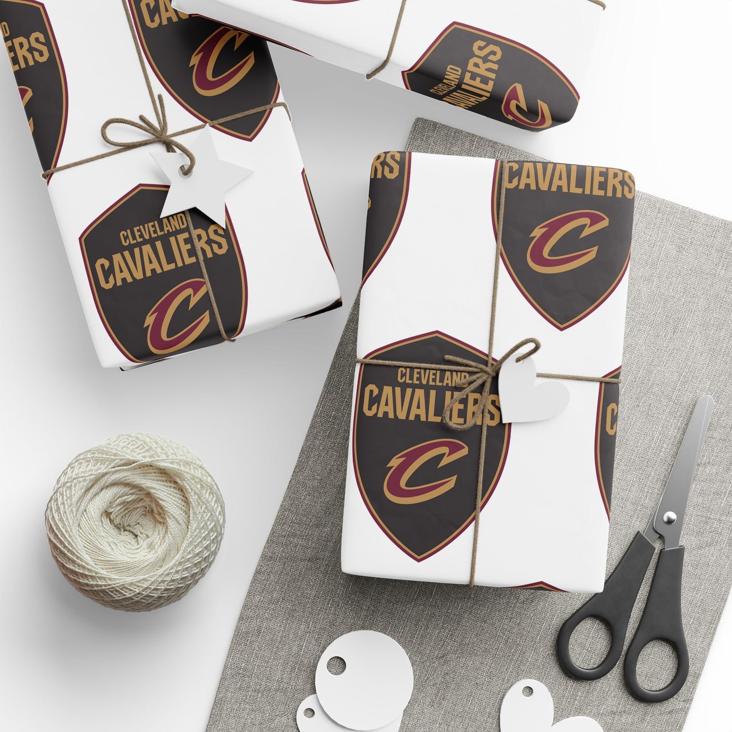 Cleveland Cavaliers NBA Holiday Gift Wrapping Paper