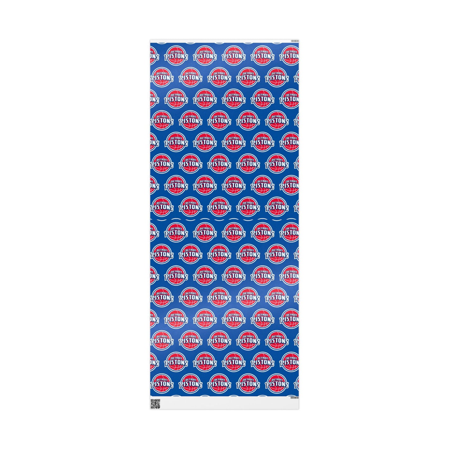 Detroit Pistons NBA Holiday Gift Wrapping Paper
