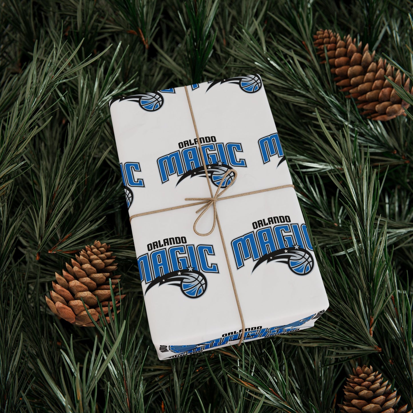 Orlando Magic NBA Holiday Gift Wrapping Paper