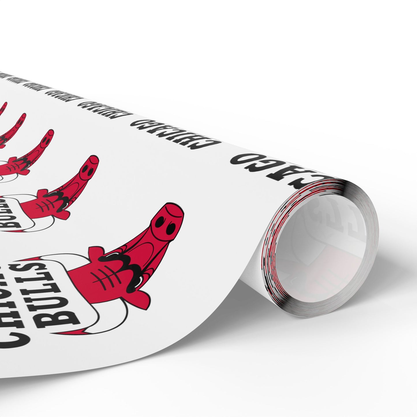 Chicago Bulls NBA Holiday Gift Wrapping Paper