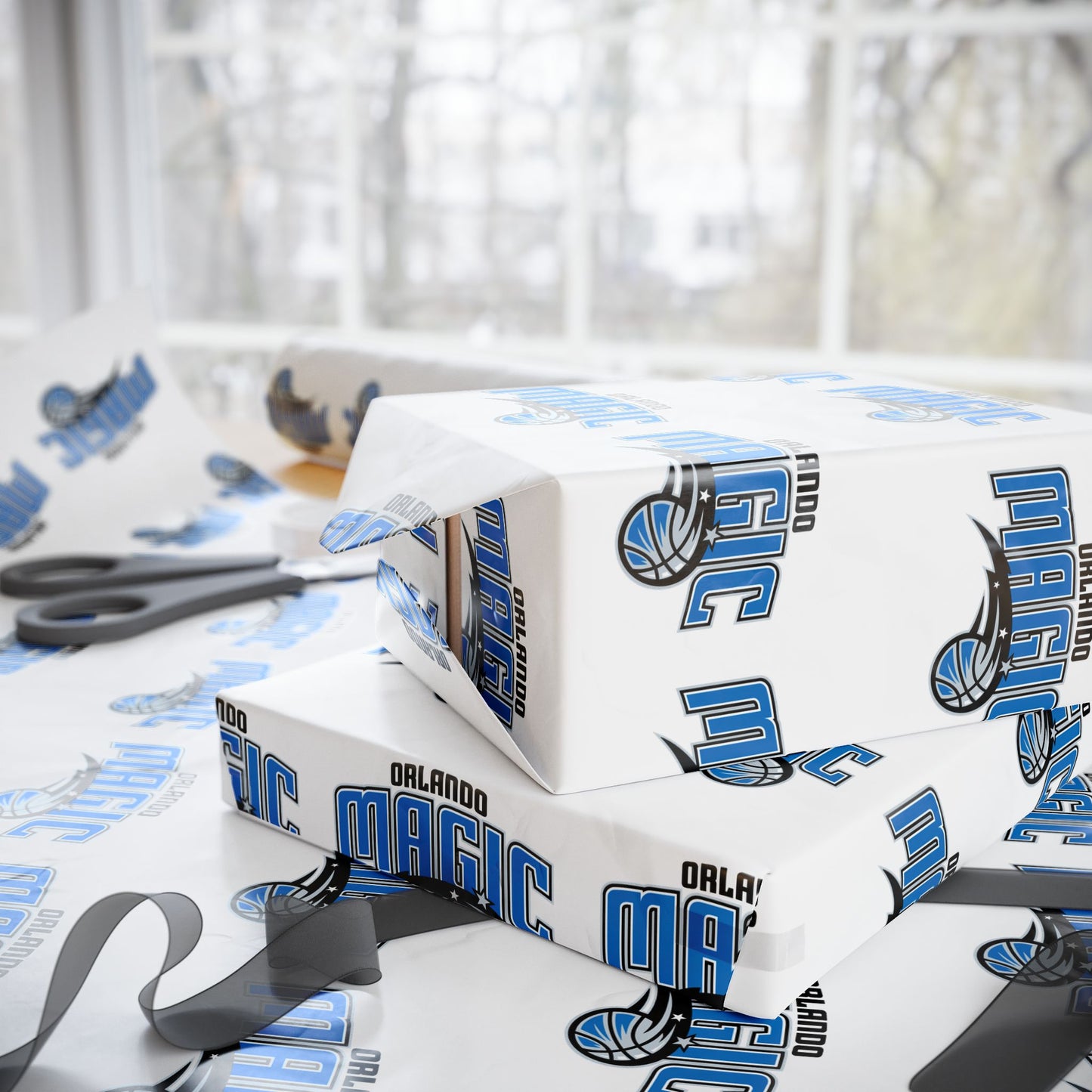 Orlando Magic NBA Holiday Gift Wrapping Paper