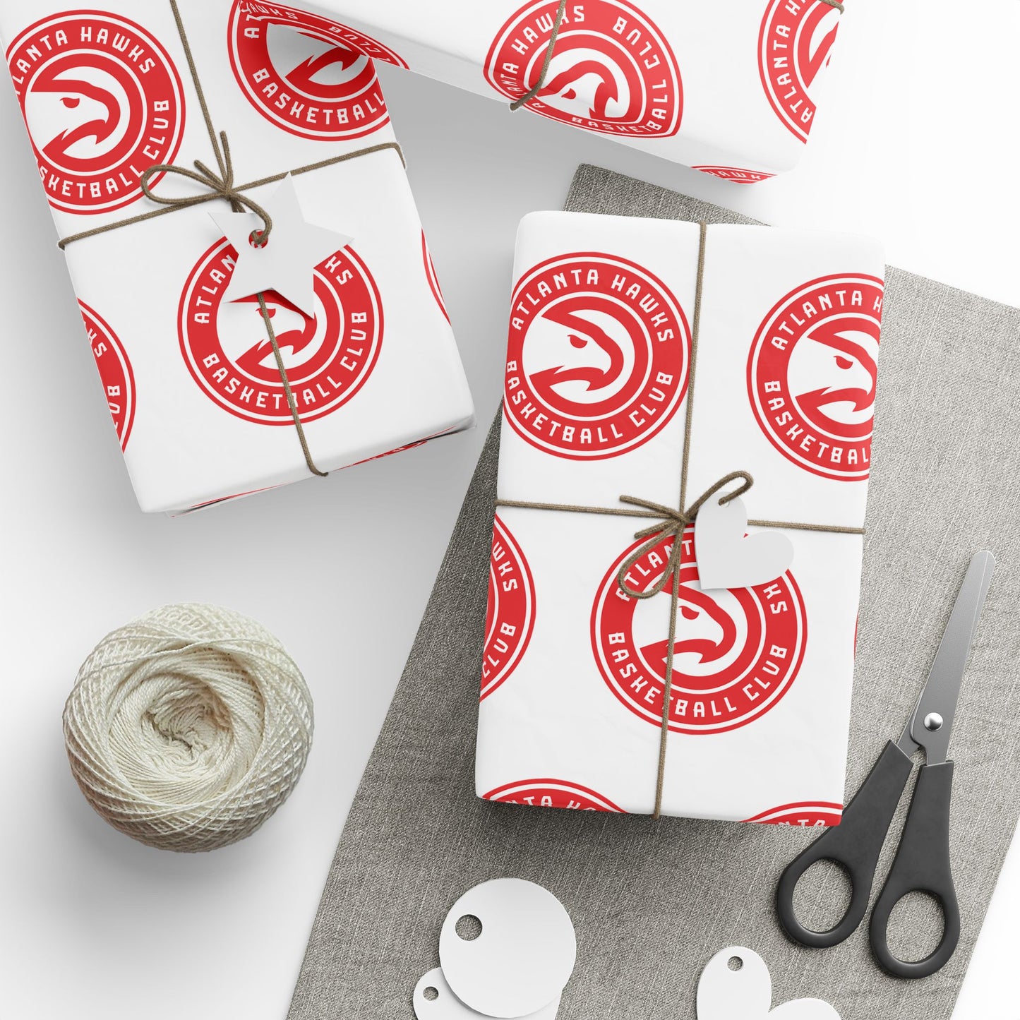 Atlanta Hawks NBA Holiday Gift Wrapping Paper