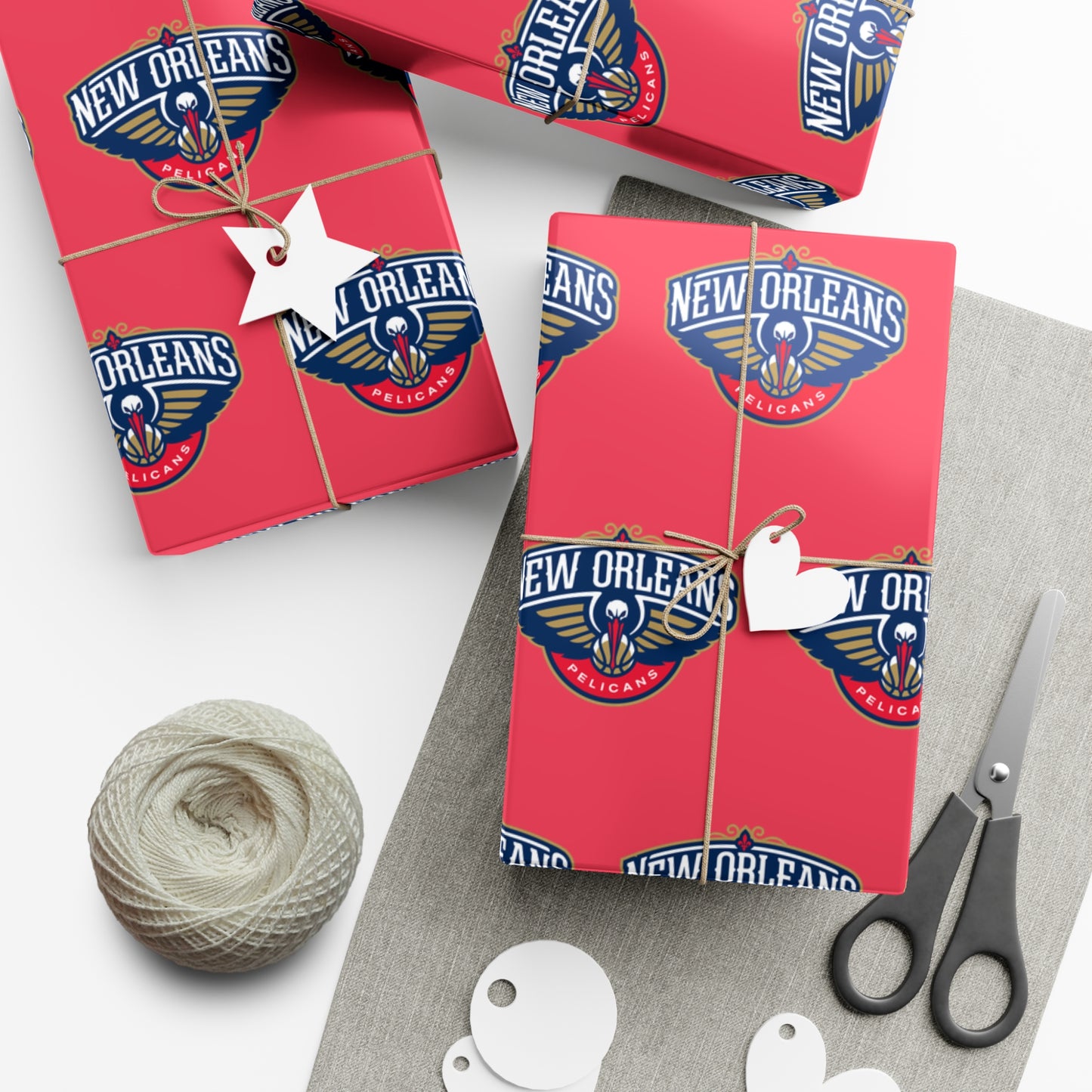New Orleans Pelicans NBA Holiday Gift Wrapping Paper