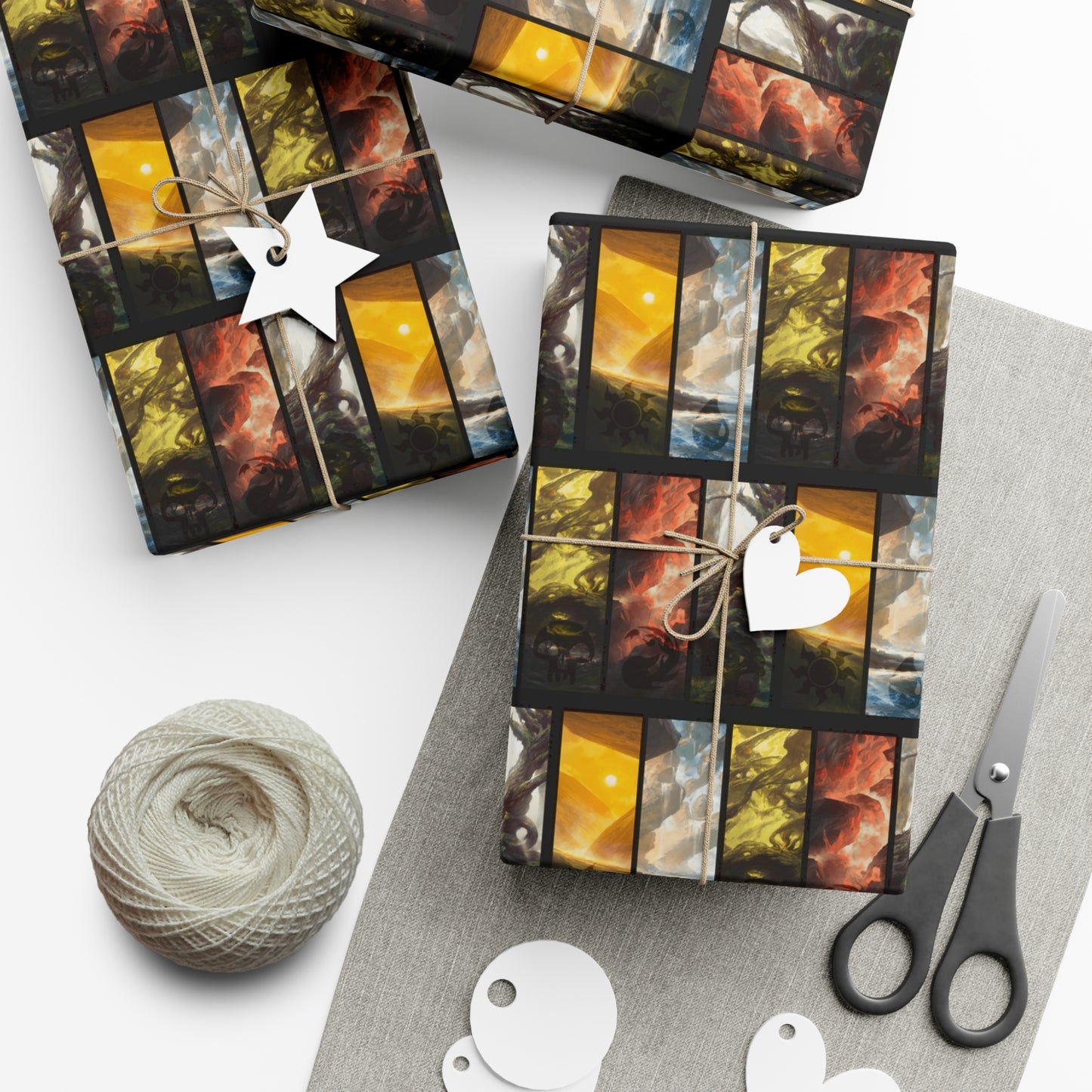 Magic: The Gathering Colors Holiday Gift Wrap Holiday Paper