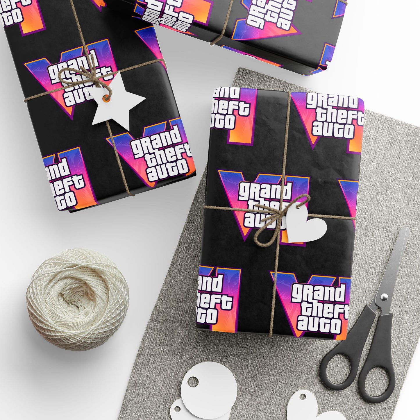 GTA VI 6 PS Game Gift Wrapping Paper