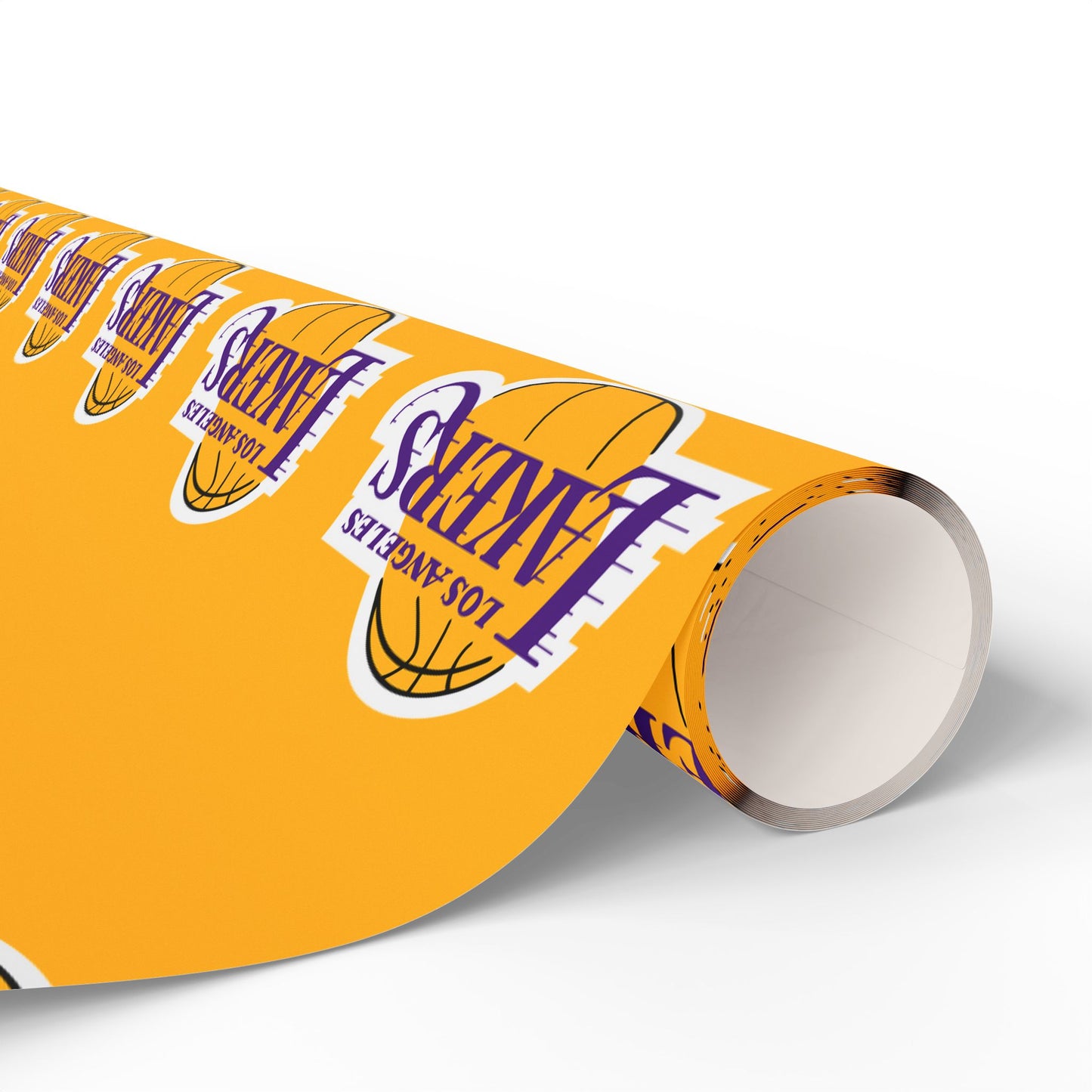 LA Lakers NBA Holiday Gift Wrapping Paper