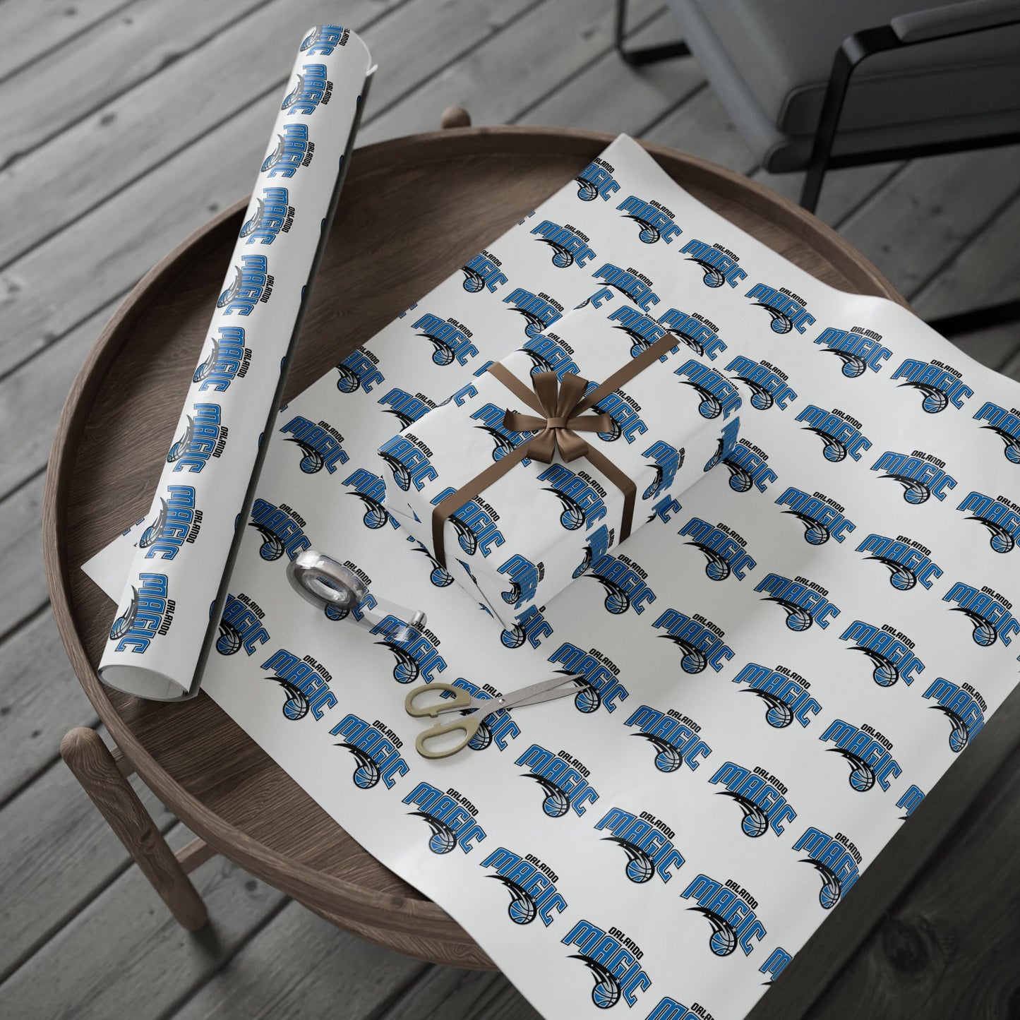 Orlando Magic NBA Holiday Gift Wrapping Paper