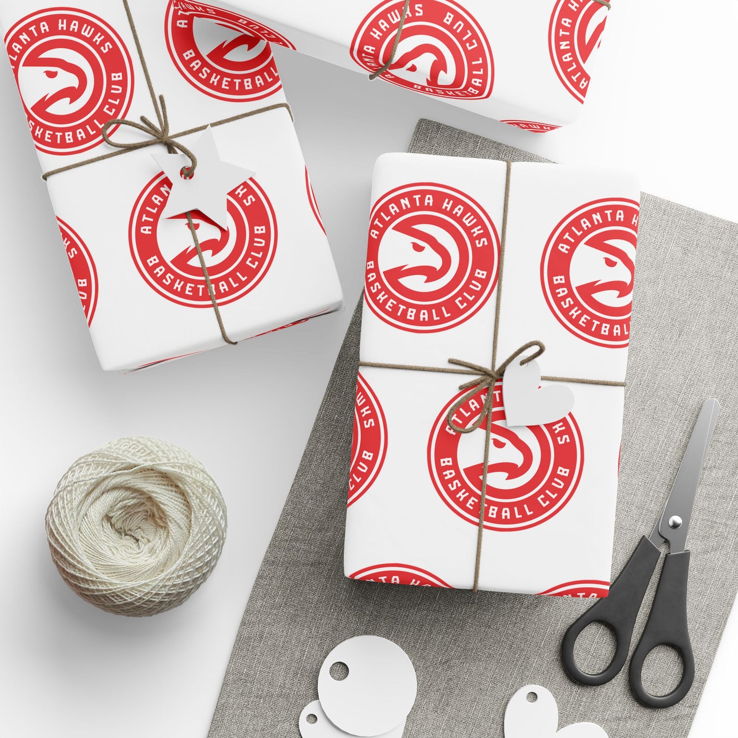 Atlanta Hawks NBA Holiday Gift Wrapping Paper