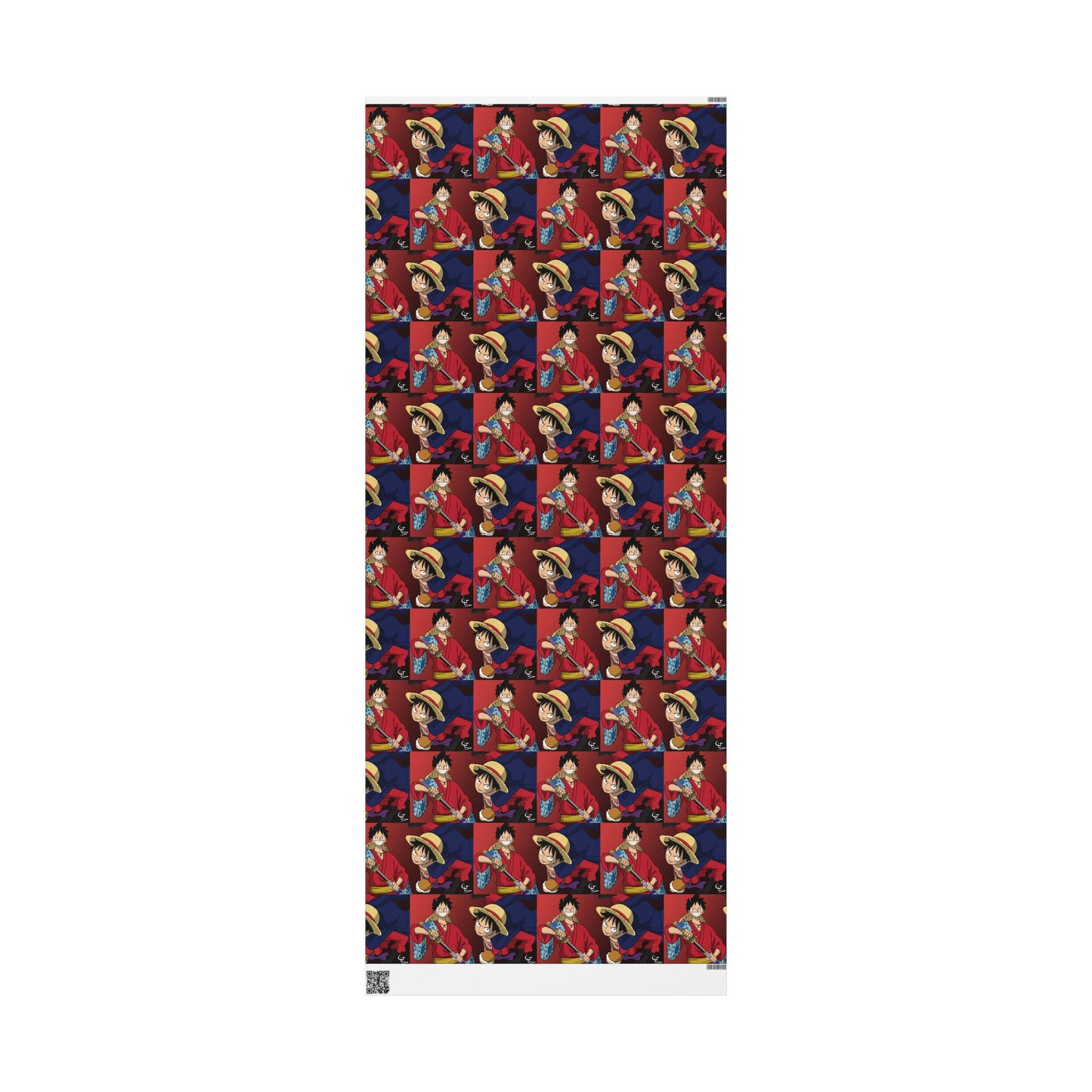 Monkey Luffy Red and Blue Gift Wrapping Papers