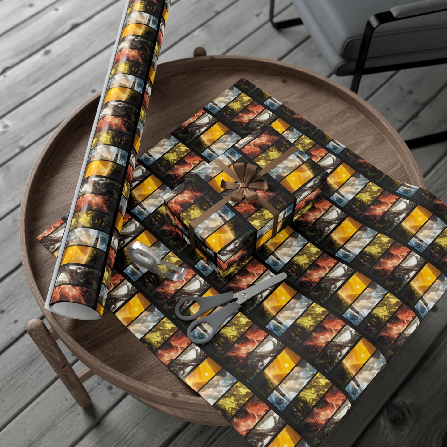 Magic: The Gathering Colors Holiday Gift Wrap Holiday Paper