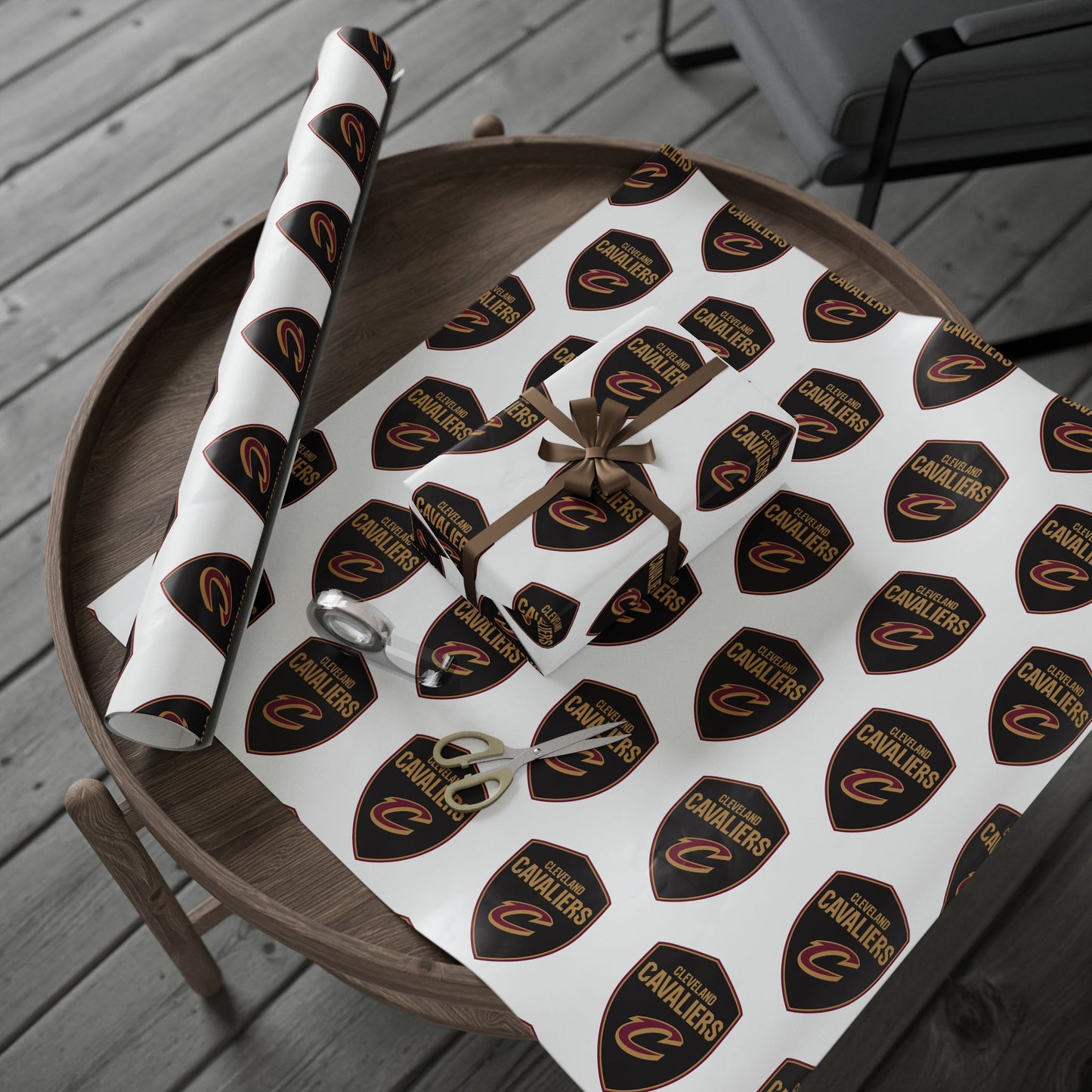 Cleveland Cavaliers NBA Holiday Gift Wrapping Paper