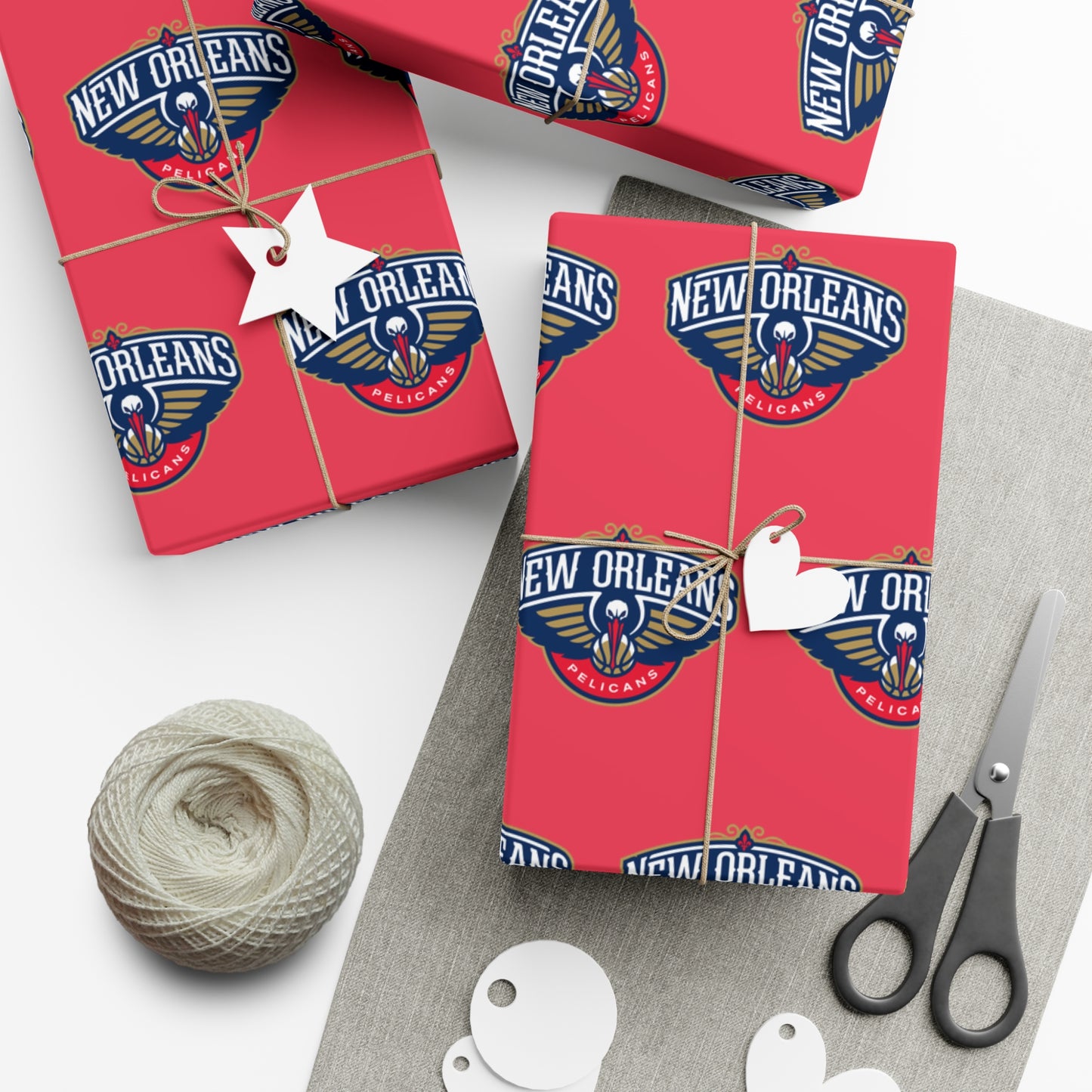 New Orleans Pelicans NBA Holiday Gift Wrapping Paper