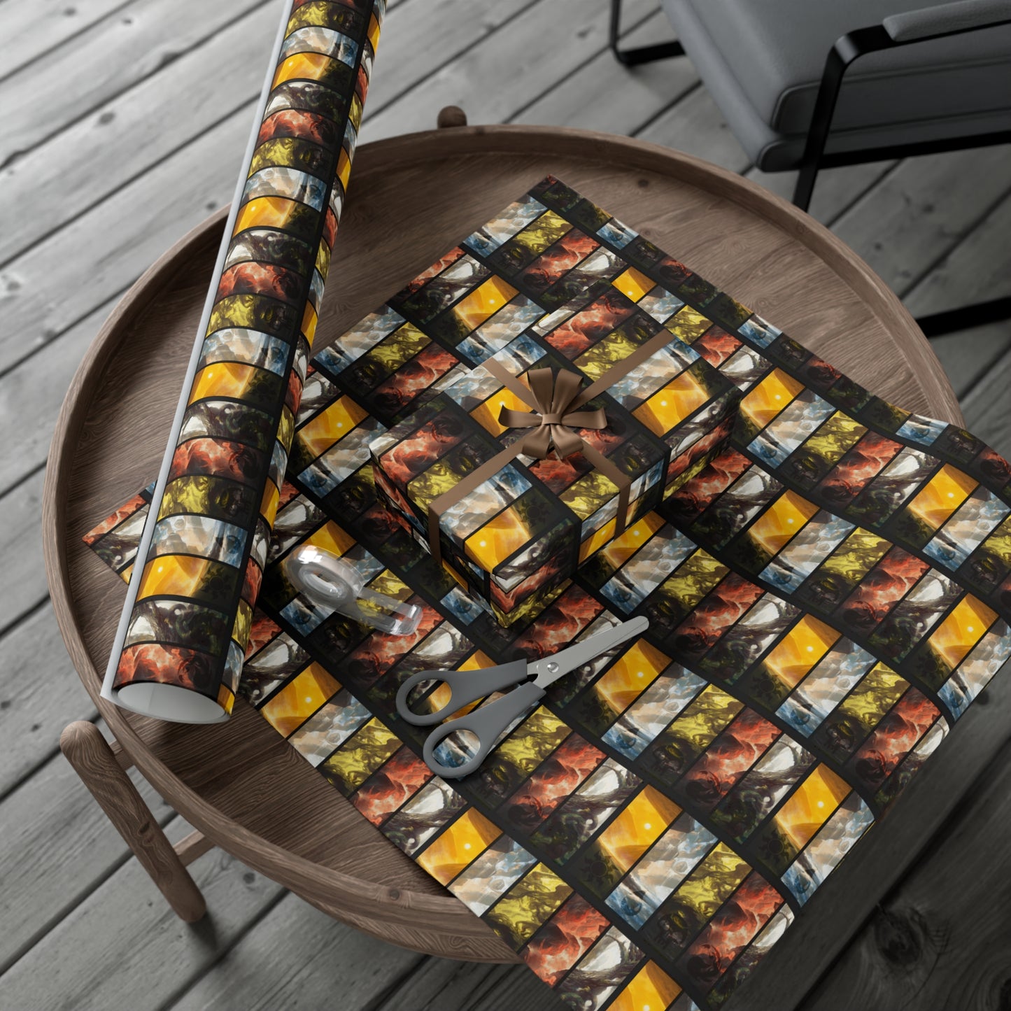Magic: The Gathering Colors Holiday Gift Wrap Holiday Paper