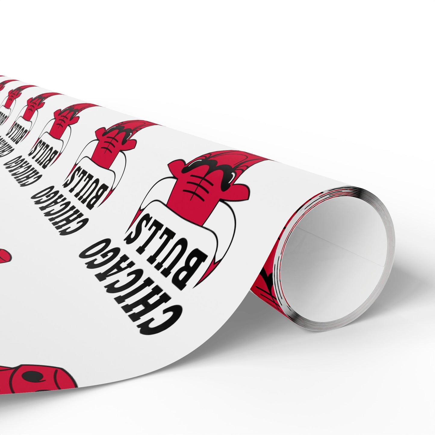 Chicago Bulls NBA Holiday Gift Wrapping Paper