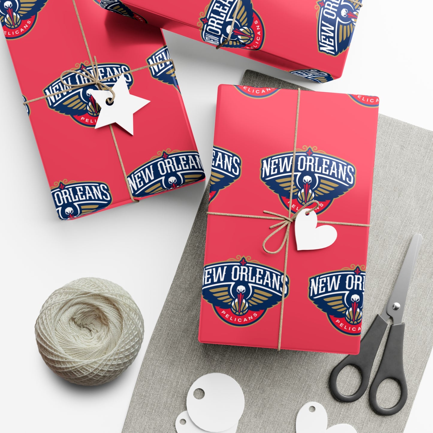 New Orleans Pelicans NBA Holiday Gift Wrapping Paper