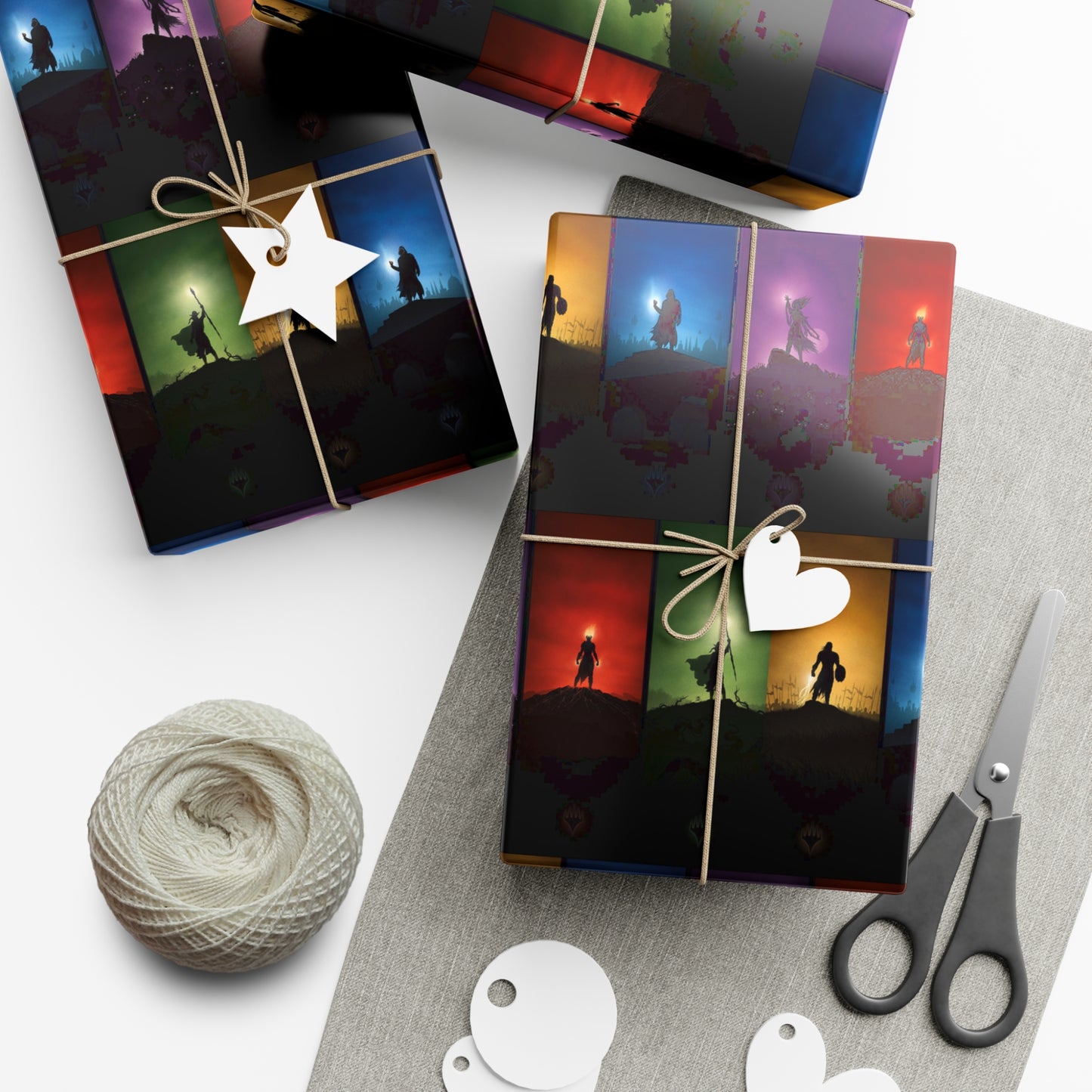 Magic: The Gathering Colors Gift Wrap Holiday Paper