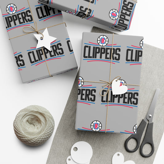 LA Clippers NBA Holiday Gift Wrapping Paper