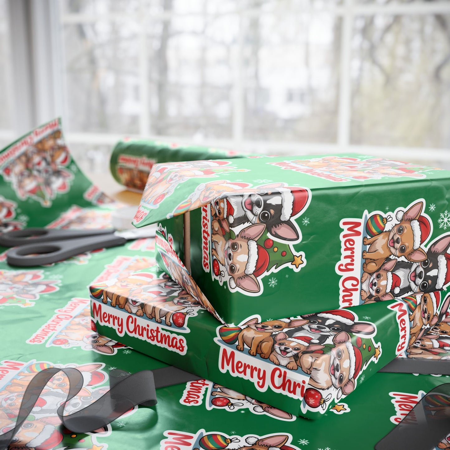 Chihuahua Merry Christmas Wrapping Paper