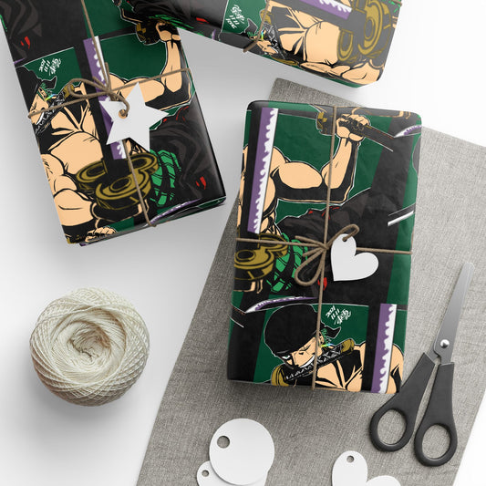 One Piece Roronoa Zoro Anime Gift Wrapping Papers