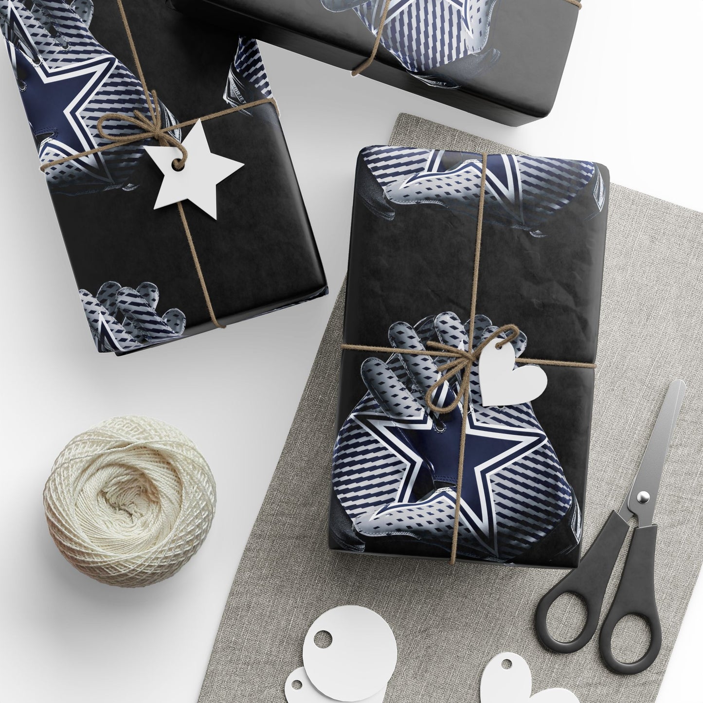 Dallas Cowboys Gloves Gift Wrapping Paper