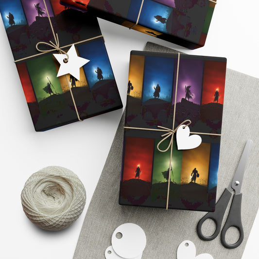 Magic: The Gathering Colors Gift Wrap Holiday Paper