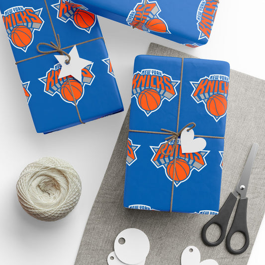 New York Knicks NBA Holiday Gift Wrapping Paper