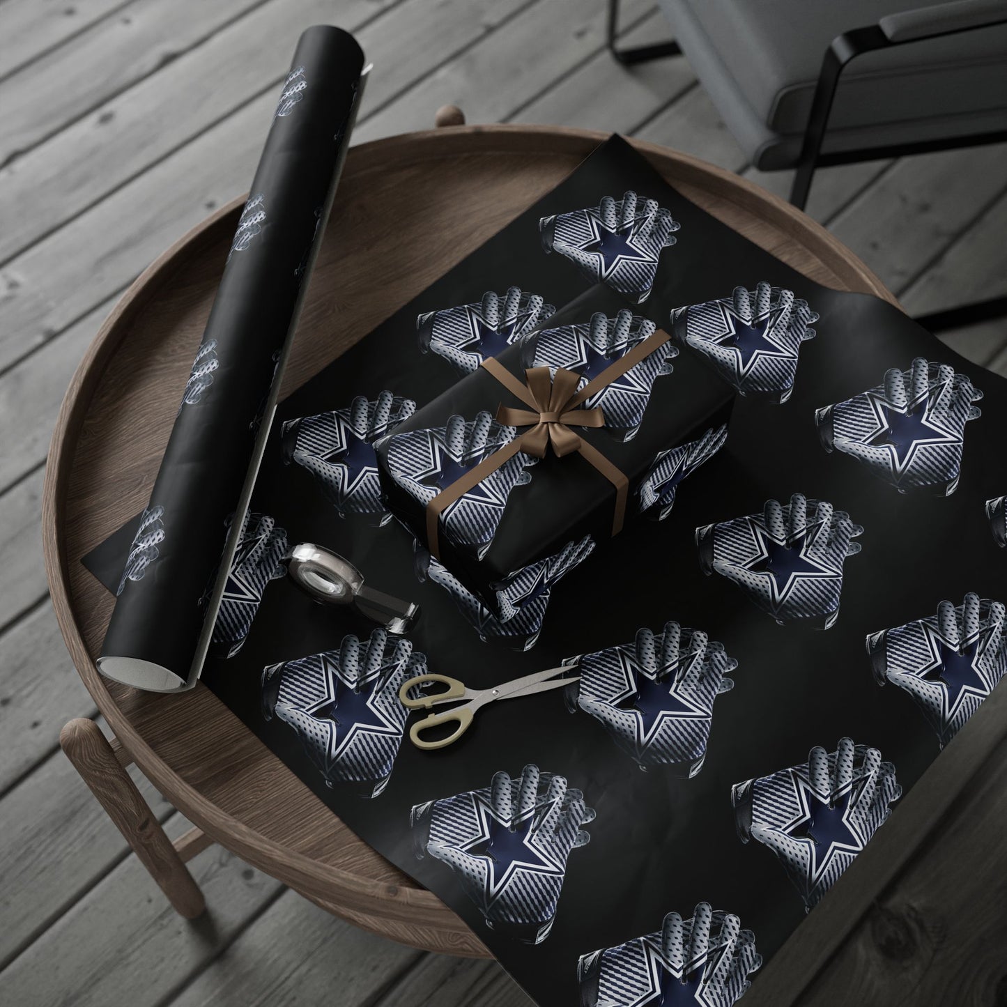 Dallas Cowboys Gloves Gift Wrapping Paper