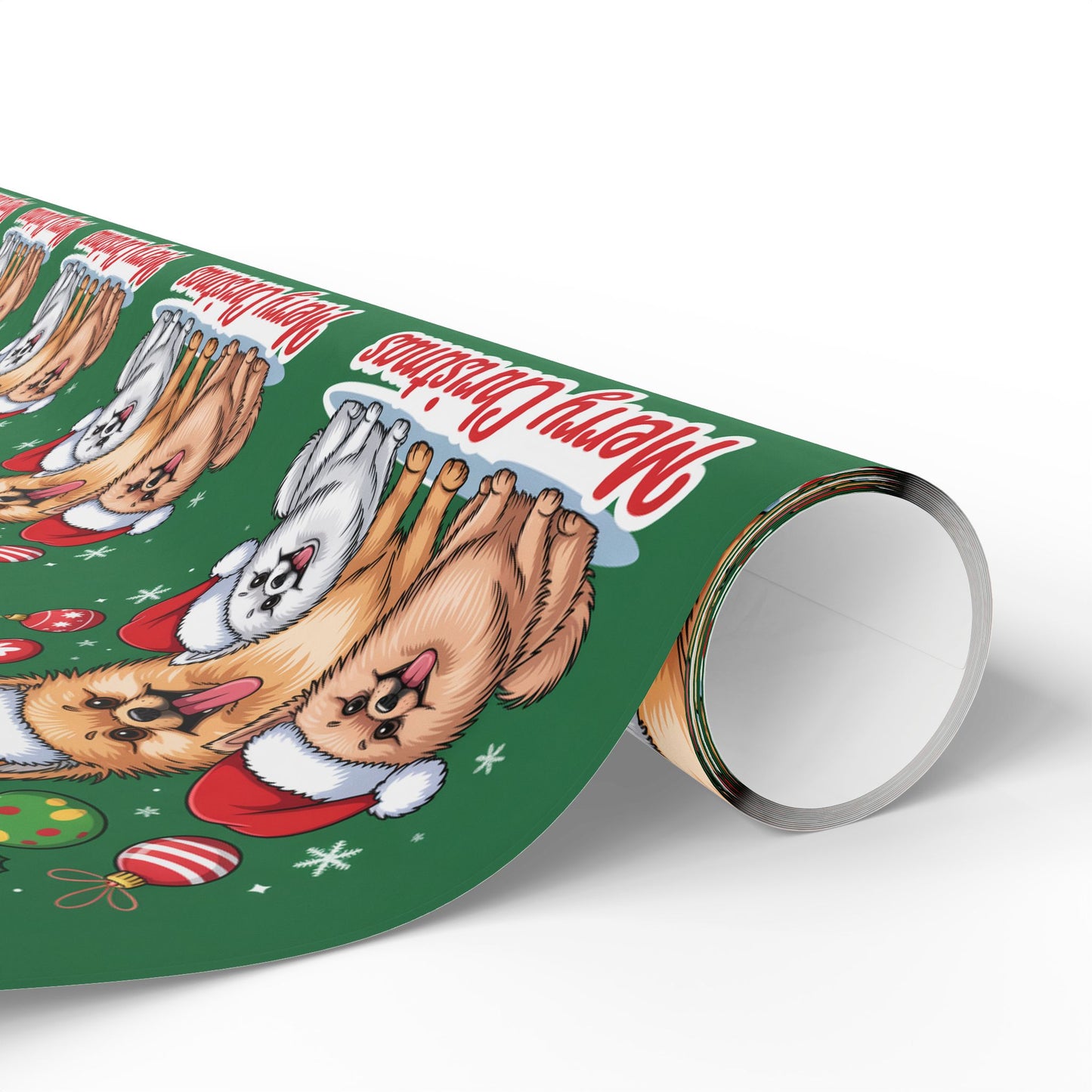 Pomeranian Merry Christmas Wrapping Paper