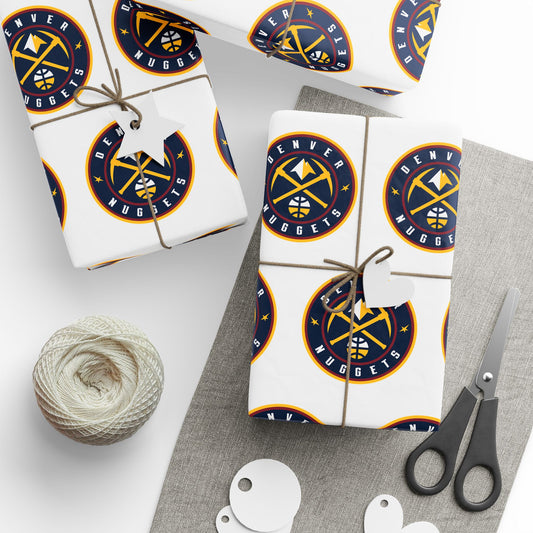 Denver Nuggets NBA Holiday Gift Wrapping Paper