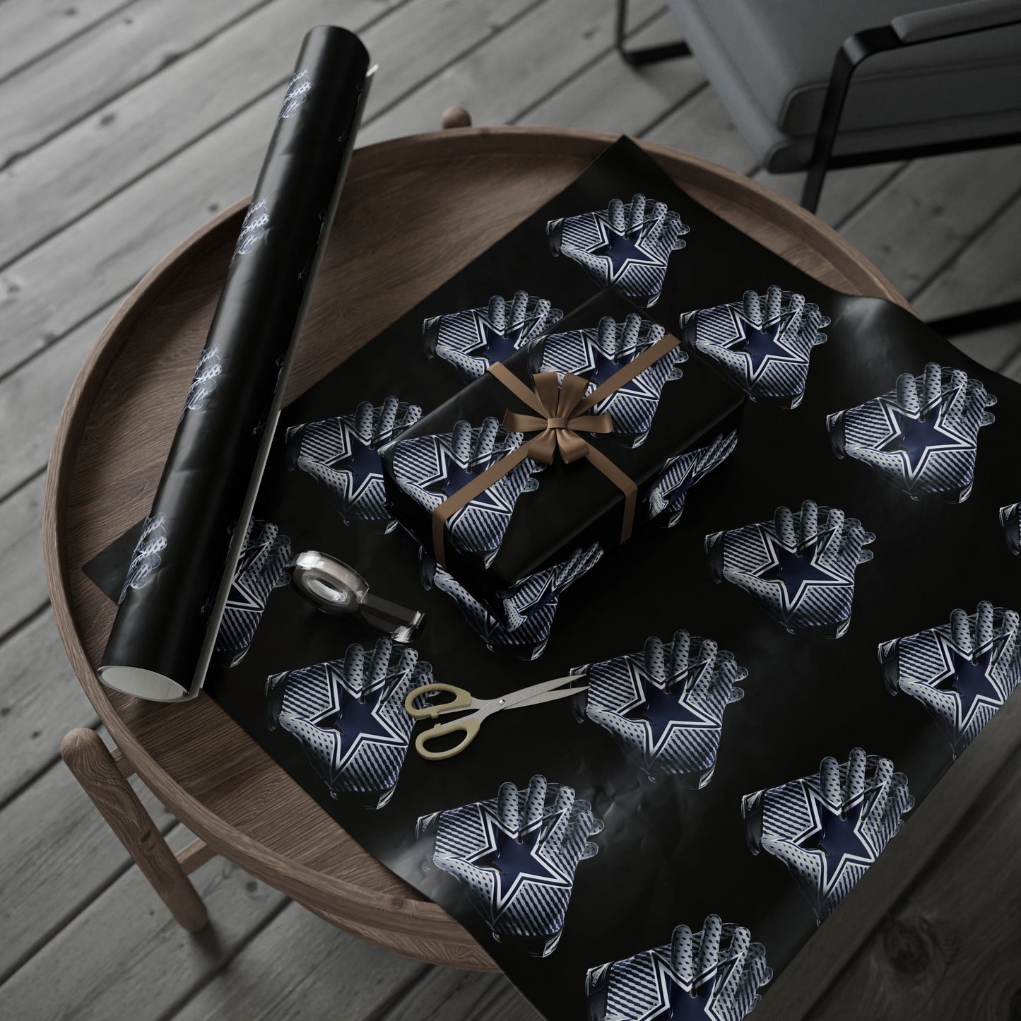 Dallas Cowboys Gloves Gift Wrapping Paper