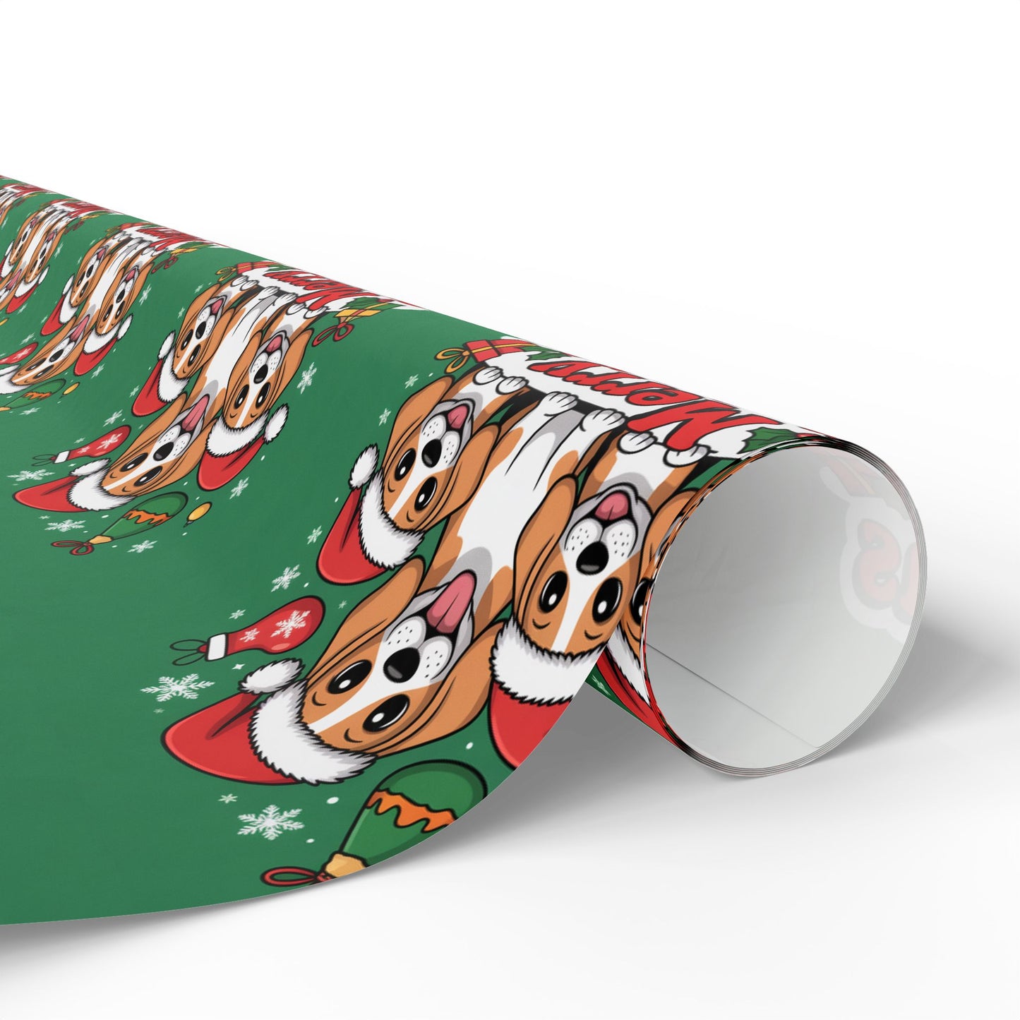 Beagles Merry Christmas Wrapping Paper