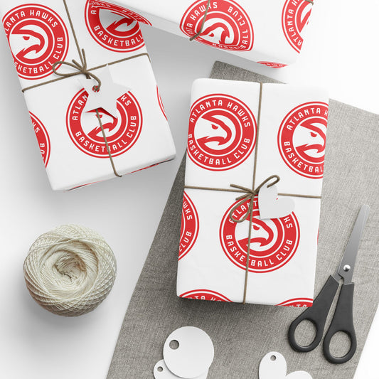 Atlanta Hawks NBA Holiday Gift Wrapping Paper
