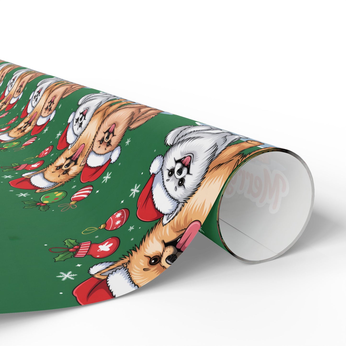 Pomeranian Merry Christmas Wrapping Paper